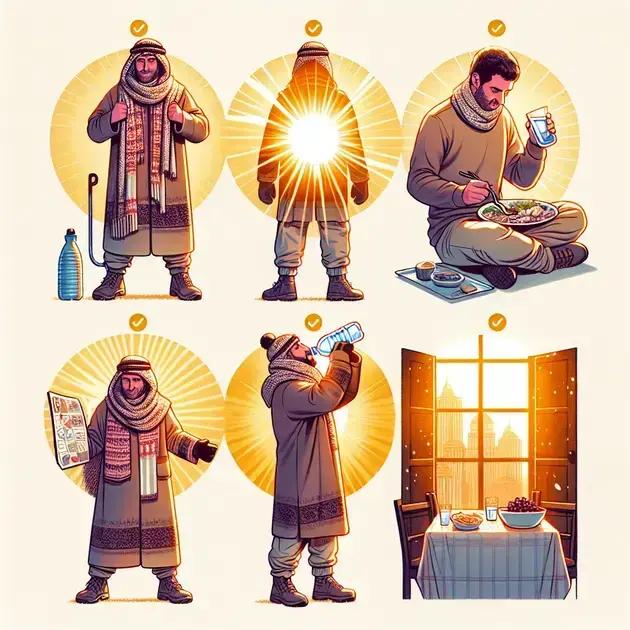 como adaptar sua rotina para o frio